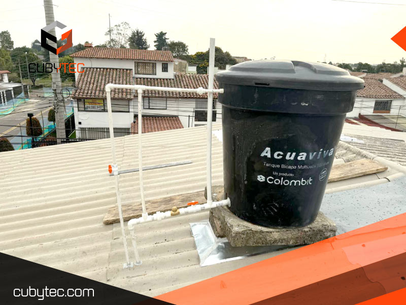 Instalación de tanques de agua